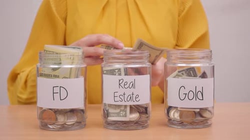 Saving Money in FD, Real Estate and Gold