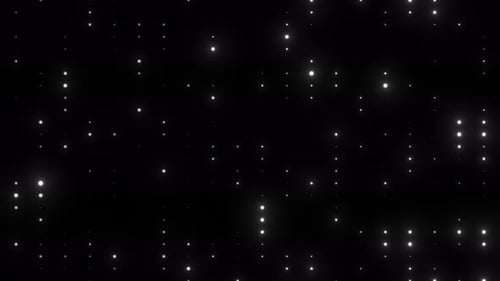 Glowing Particle small dot Moving High Tech Background. Futuristic Particle Moving On Black