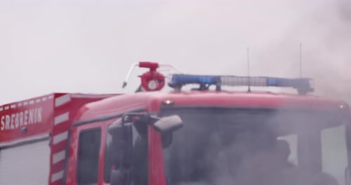 Firefighters Fight the Fire Flame to Control Fire Not to Spreading Out Firefighter Industrial and