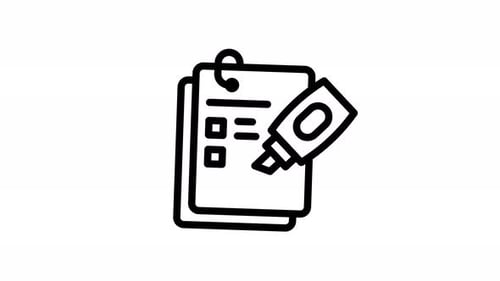 Animation Delete Documents Icon