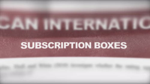 Subscription Boxes Text Highlight Animation