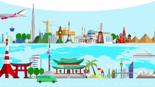 Monumentos de viagem ao redor do mundo