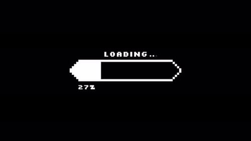 Pixel Art Capsule Loading Bar Progress Animation