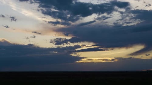 Cloud Timelapse After Sunset Beautiful Dusk Colors