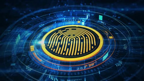 Digital Fingerprint Scan 01901