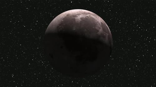 Realistic full moon with star background Vd1157