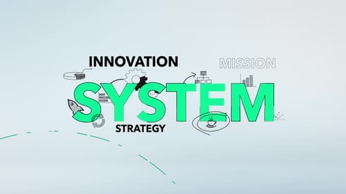 Infographic System Typography Background