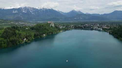 Castle on the Rock on Bled Lake