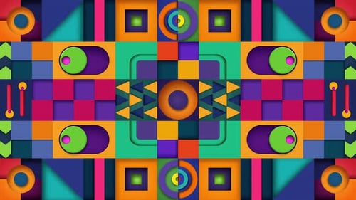 Geometric Shapes Background 4K