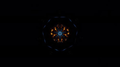 Neon Lights Dance Rhythmically in a Mesmerizing VJ Loop Display