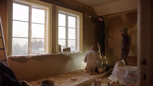 Men Renovating Home Interior