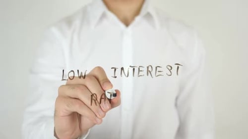 Writing Low Interest Rates on Transparent Surface