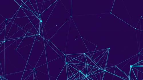 Animated Abstract Tech Network Connection Loop Background