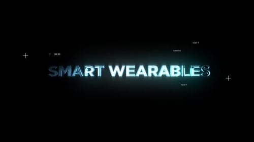 Smart Wearables Word Hi Tech Titles