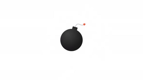 Cartoon Bomb Explosion Transition Effect