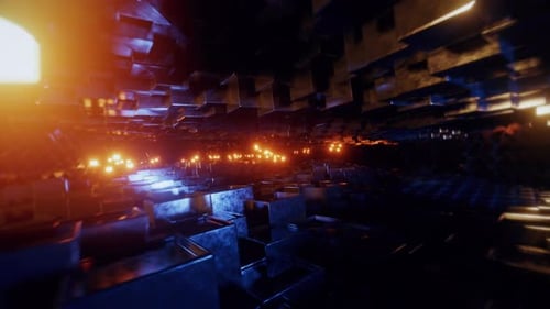 Boucle de tunnel 3D ondulée