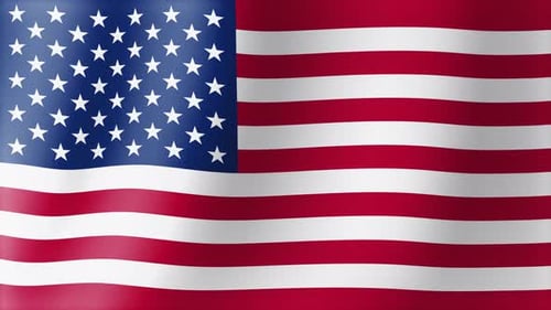 Waving USA Flag Seamless Loop Background