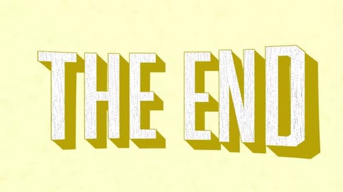 The End Stretchy Title Animation With Dots Background