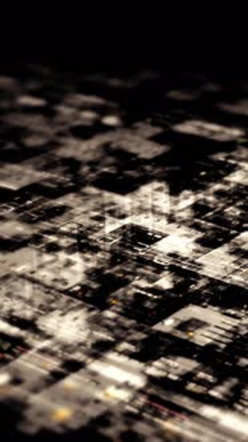 Futuristic Screen Display Data Matrix Simulation Background 18