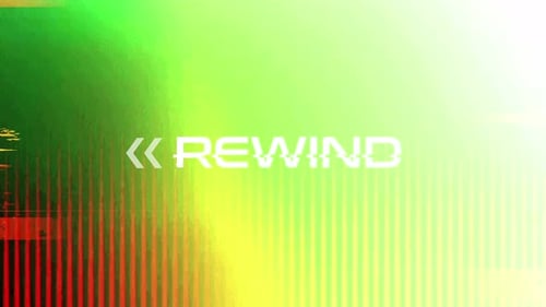 Futuristic Glitch Rewind text animation