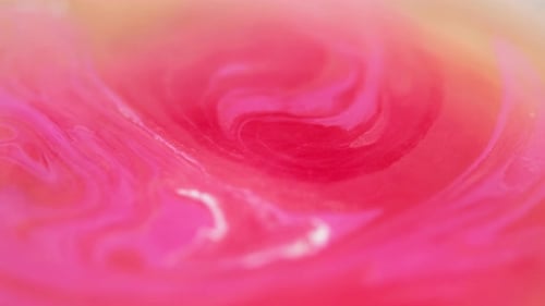 Water Dye Paint Fluid Flow Pink Ink Mix Wet Gloss