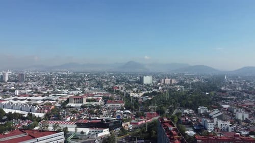 Buildings and Departments Mexico City Aerial Shot