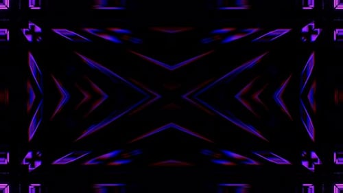 Purple And Green Abstract Geometric Glowing Flashing Digital Pattern Background Vj Loop In 4K