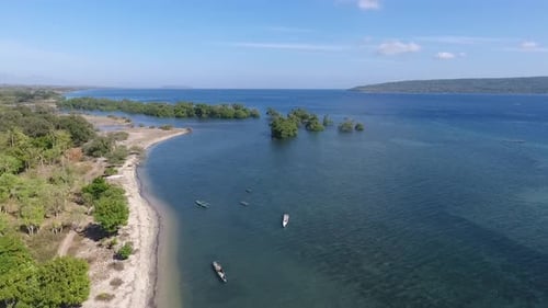 Aerial beautiful beach views