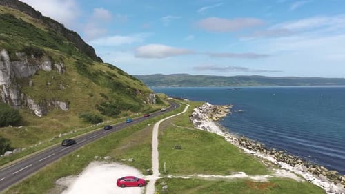 Causeway Costal Route 4K Cinematic Drone Footage05 - Northern Ireland - UK