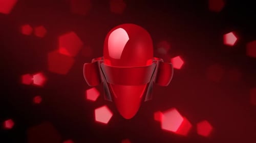 Animated background of a heart with bow