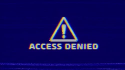 Access Denied Retro Text Intro Effects