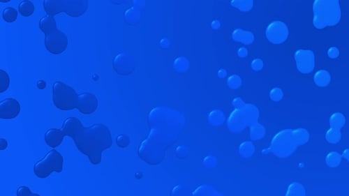 Blaue Flüssigkeitsblasen-Hintergrundanimation des abstrakten Hintergrunds