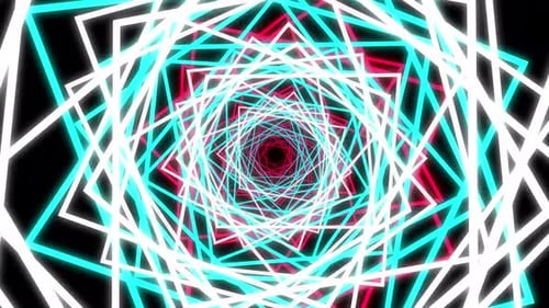 Vj Loops Abstract Shape Elements On Alpha Channel