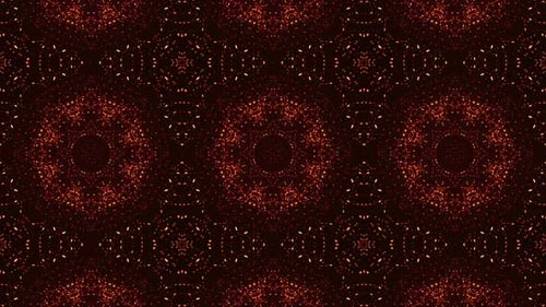 Dynamic Abstract Glowing Particle Kaleidoscope Background Loop