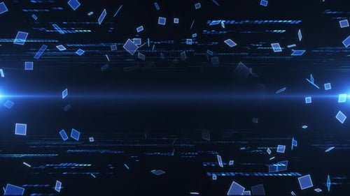 Abstract Digital Data Flow Loop Background