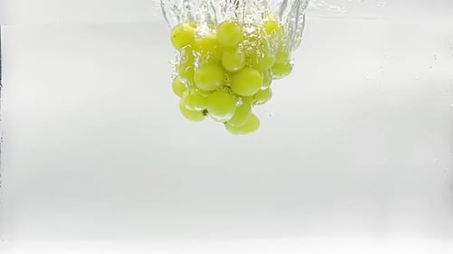 Grapes Falling in Water