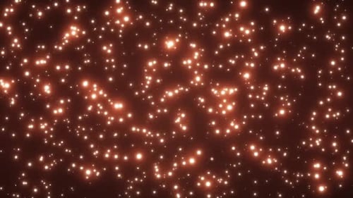 HD Dense Fire Particle Field | Floating Sparks Background Loop with Gold Spark VFX