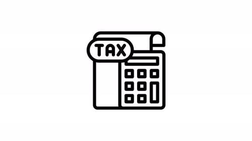 tax line icon animation