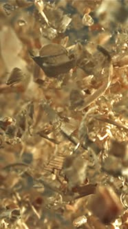 The Sawdust Flies Up and Down Filmed on a Highspeed Camera at 1000 Fps