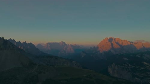 Breathtaking Dolomites Sunset with Majestic Mountain Landscape