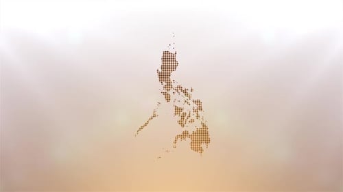 Digital Pixelated Philippines Map Reveal Animation