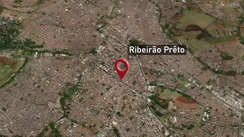 Ribeirão Preto City Zoom (Brazil) from Space to Earth