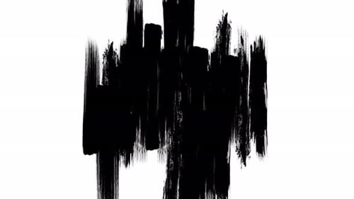 Abstract Painted Brush Strokes. Matte Transitions. Isolated Brush Elements Rough grunge paint textur