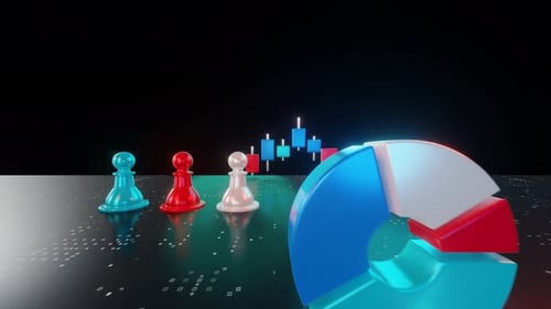 Stock market financial graph chart for investment