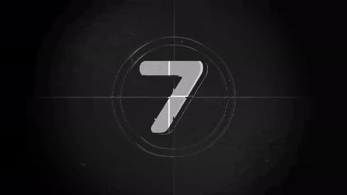Vintage Film Countdown 10 to 0 Retro Cinematic Leader