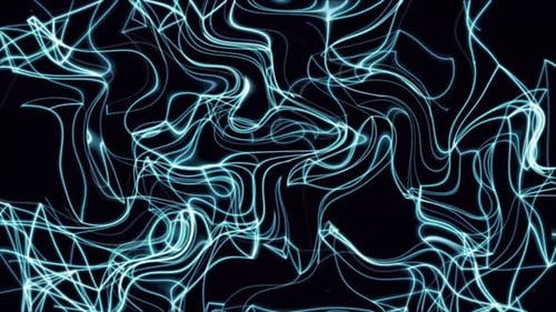 Dynamic Abstract Neon Lines Loop Background
