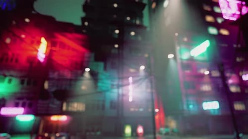 Bokeh City Lights Blurred Background Effect