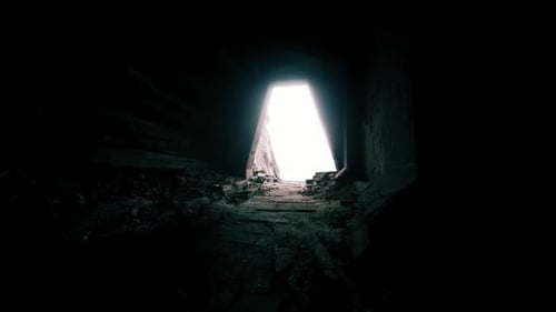 Light Emerging From a Dark Tunnel Suggests Hope and Escape Opportunities