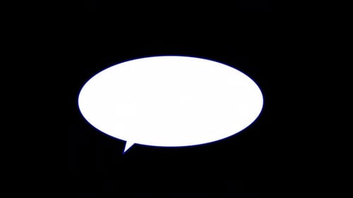 Animated Flat Design Speech Bubble Pop-Up