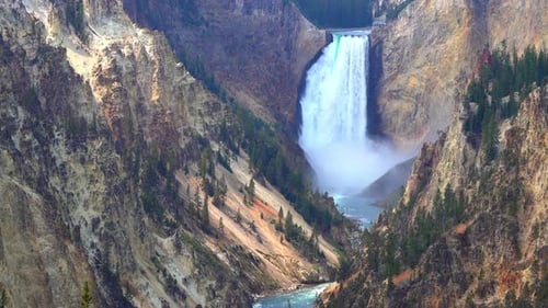 The Lower Falls of the Grand Canyon of Yellowstone.